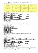 Đề thi Violympic môn Toán lớp 4 vòng 3 - Năm học 2016-2017